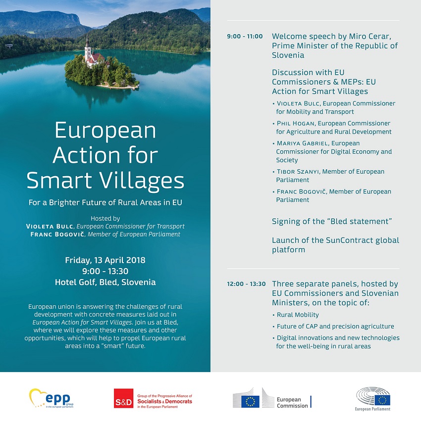 Save the date EU action 4 smart villages Bled web